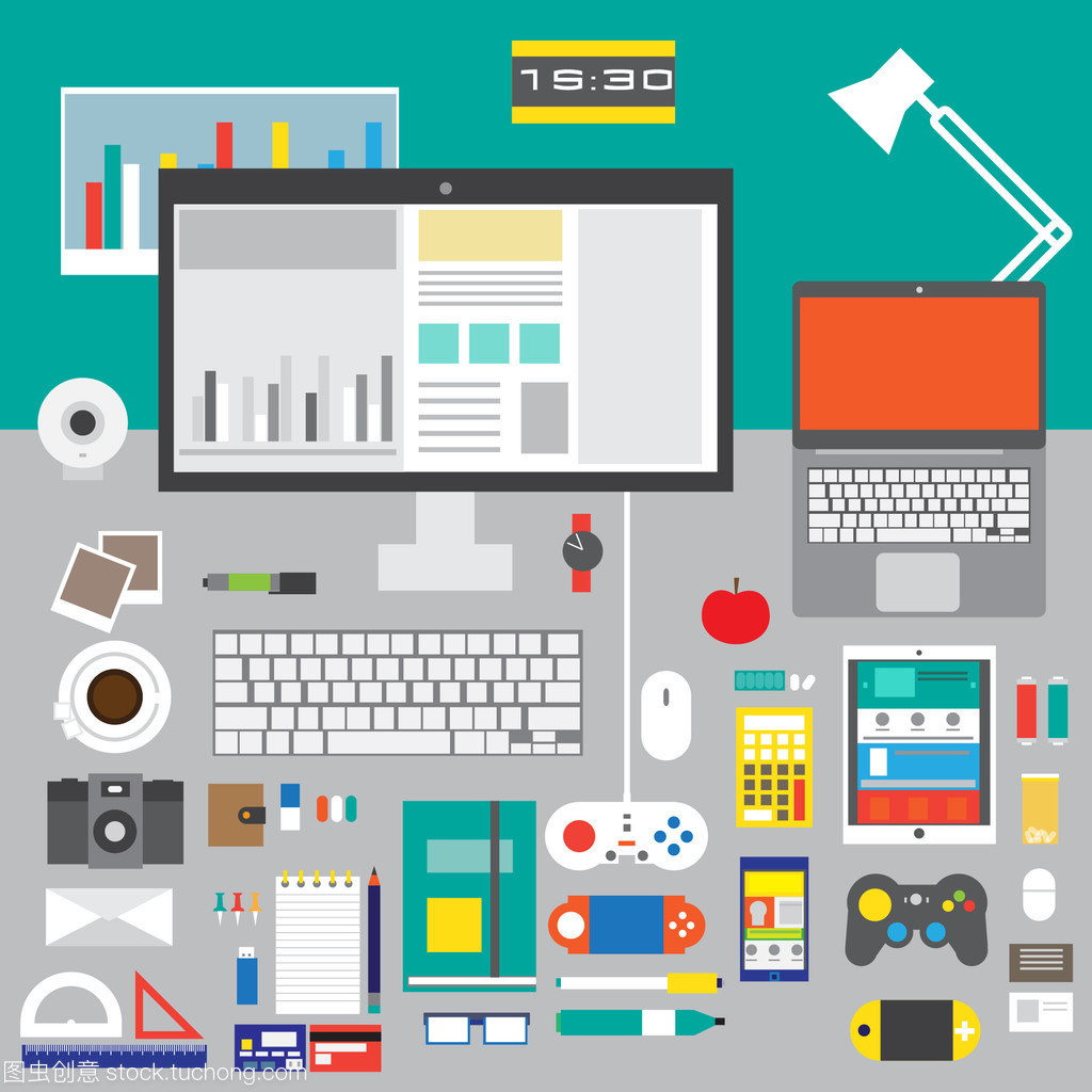 平面设计中矢量图概念图标的设置、技术开发与管理要素及技术服务